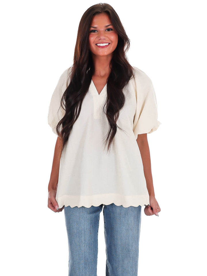 Easy Daydream Textured Top