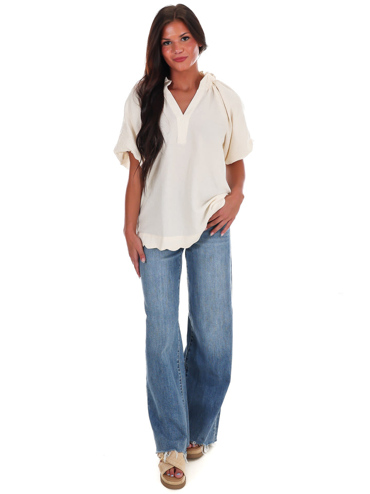 Easy Daydream Textured Top