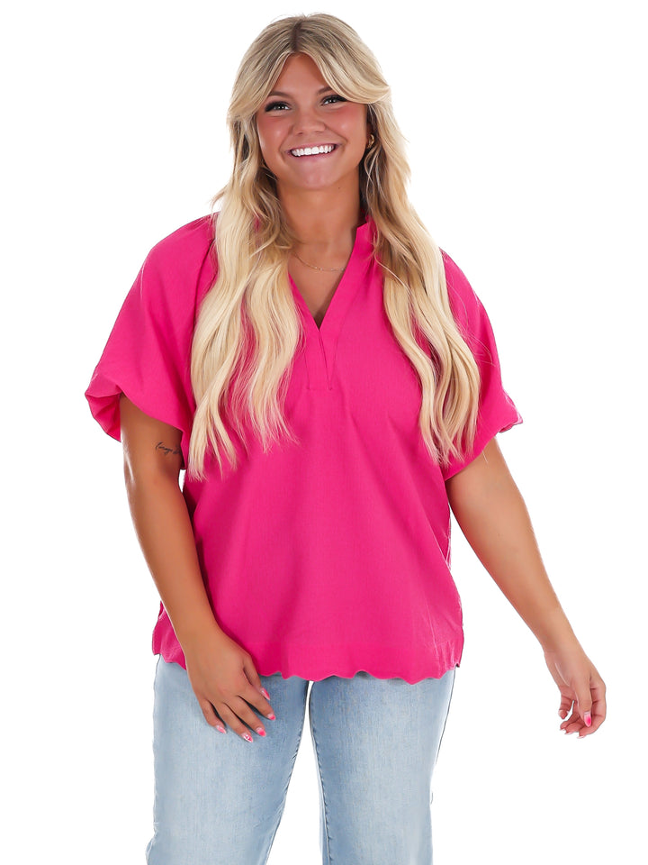 Easy Daydream Textured Top