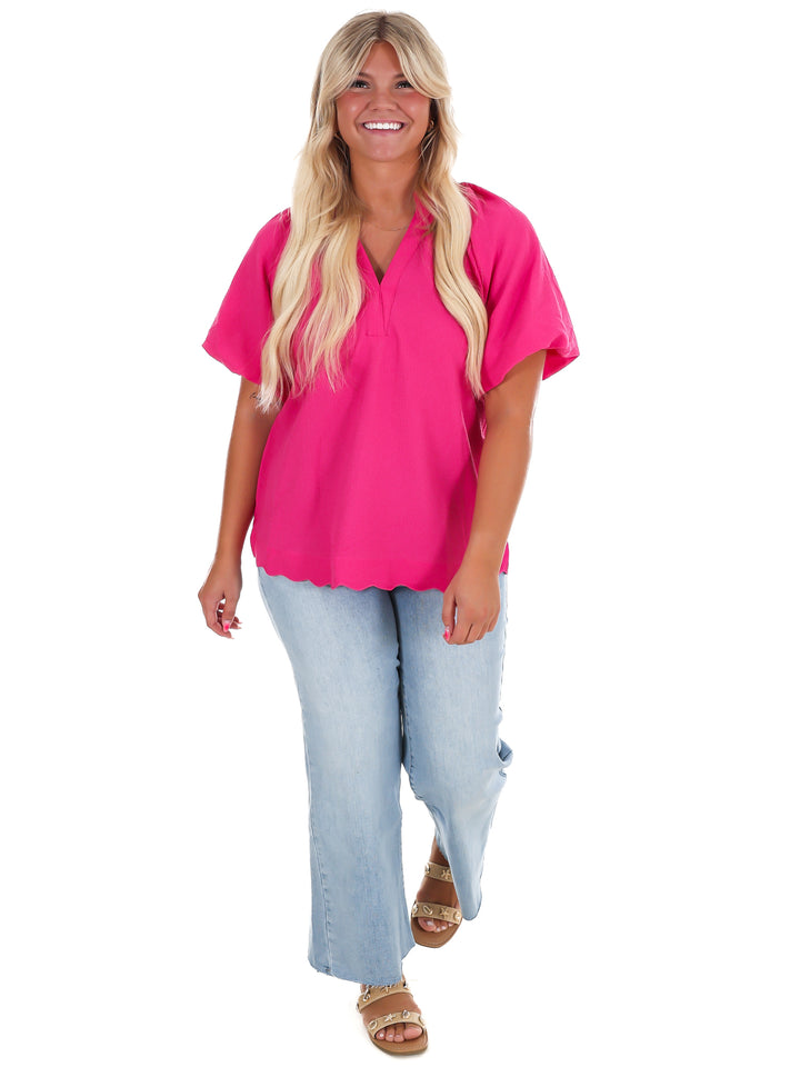 Easy Daydream Textured Top