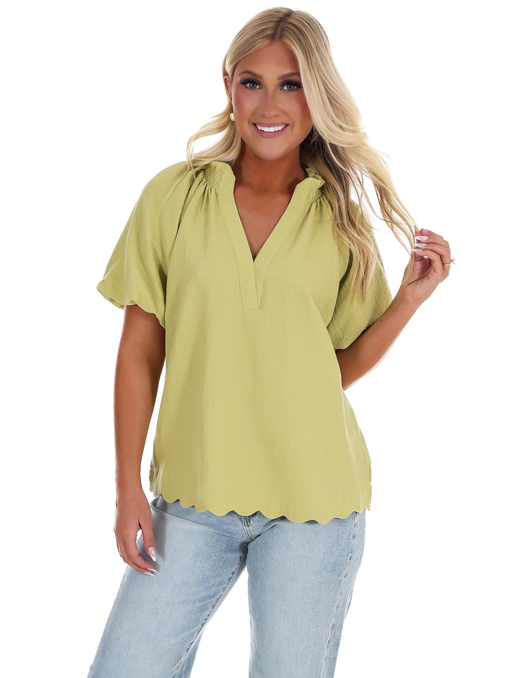 Easy Daydream Textured Top