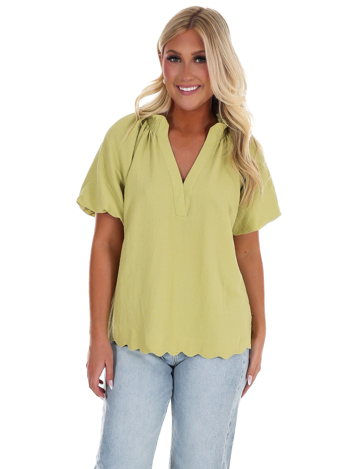 Easy Daydream Textured Top