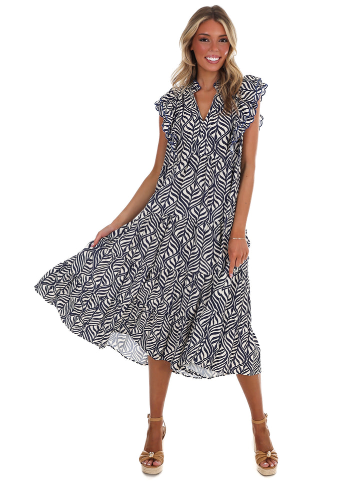 Tropic Drift Midi Dress