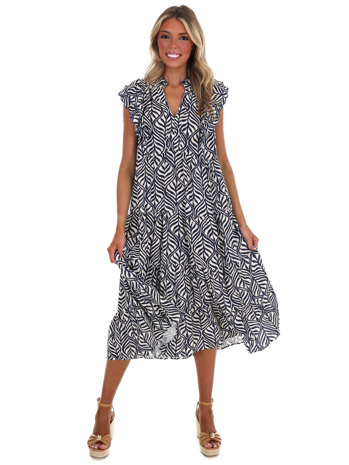 Tropic Drift Midi Dress