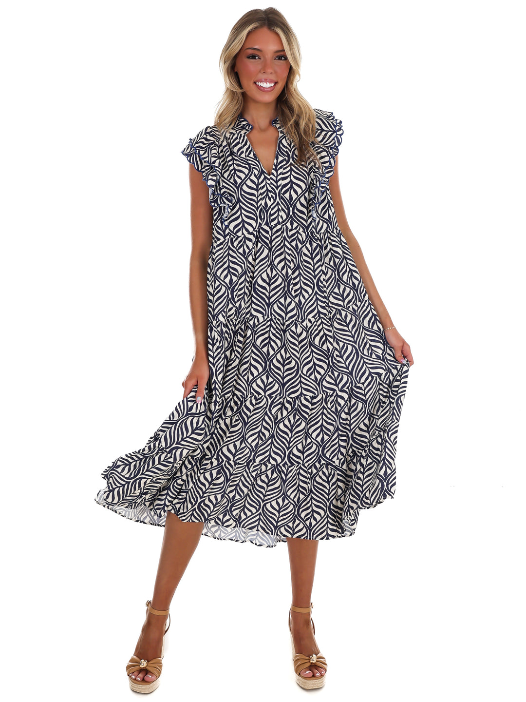 Tropic Drift Midi Dress