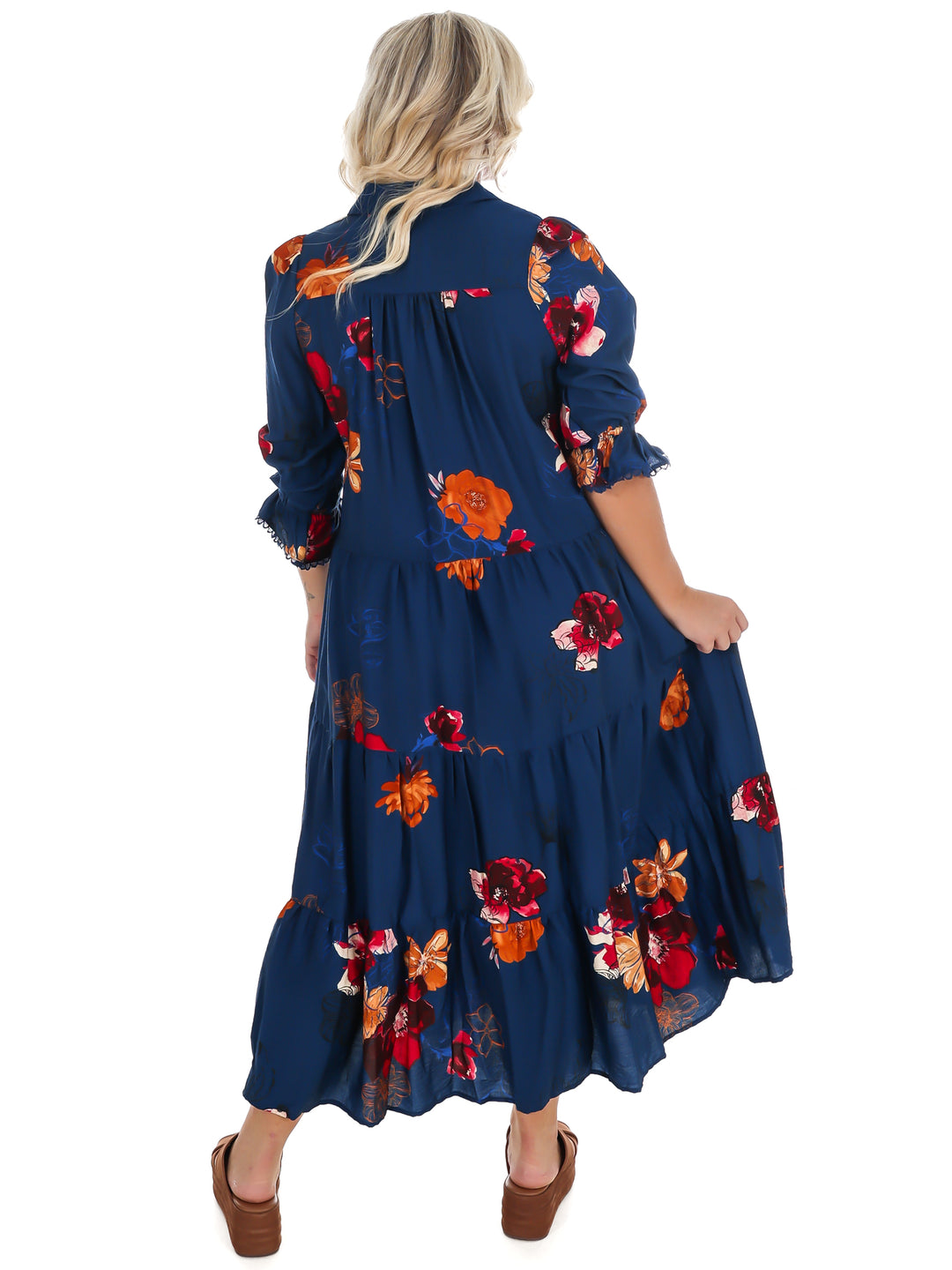 County Line Floral Midi Dress