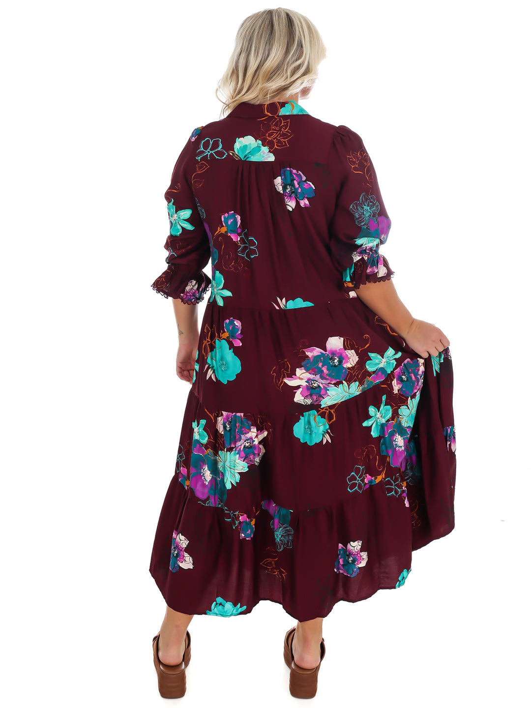 County Line Floral Midi Dress