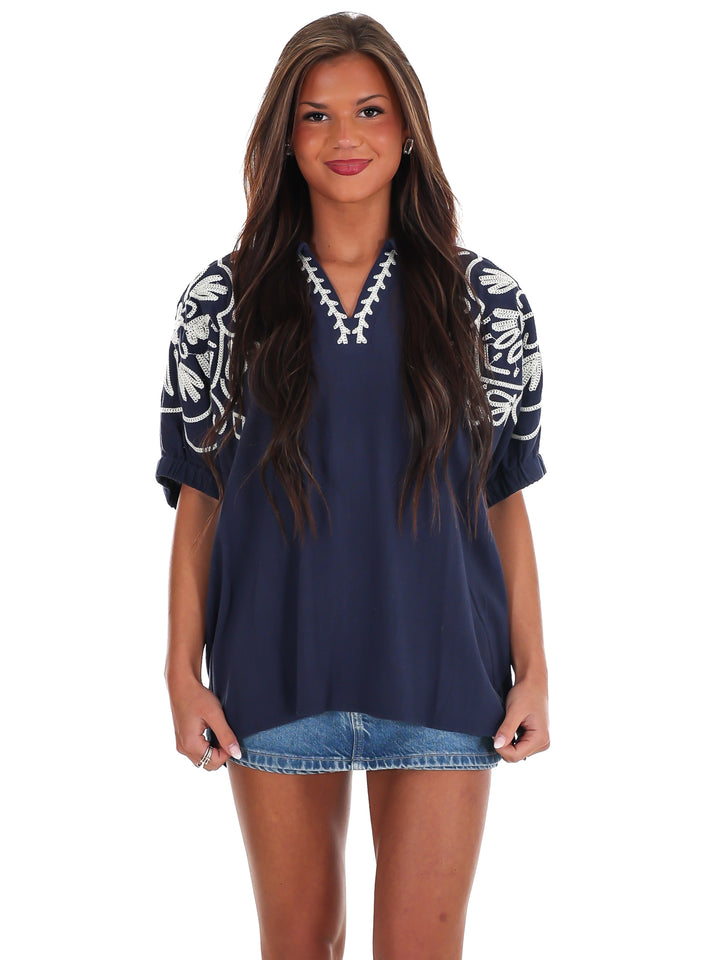 Finishing Touch Embroidered Top