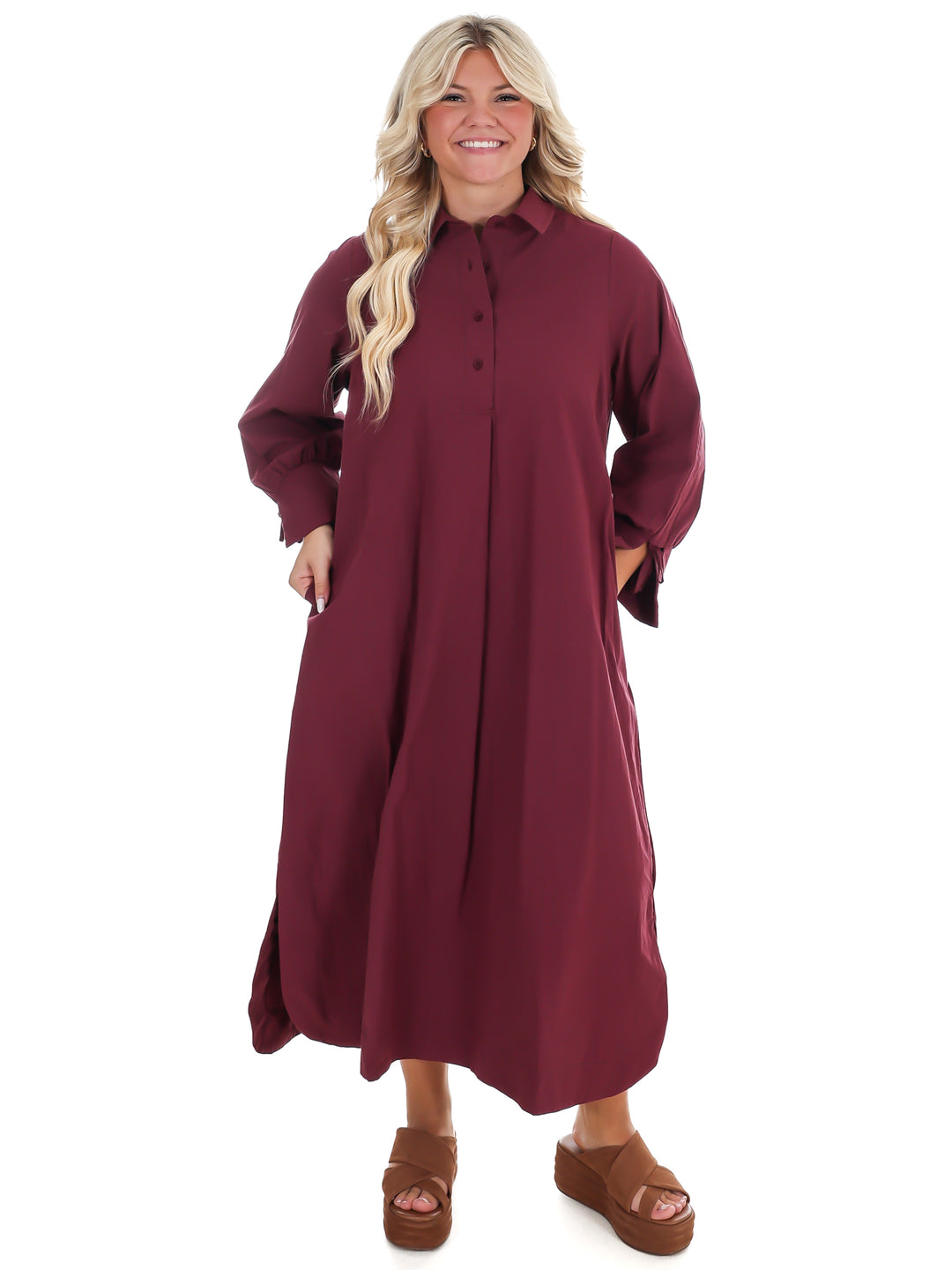 Watch Her Work Midi Dress