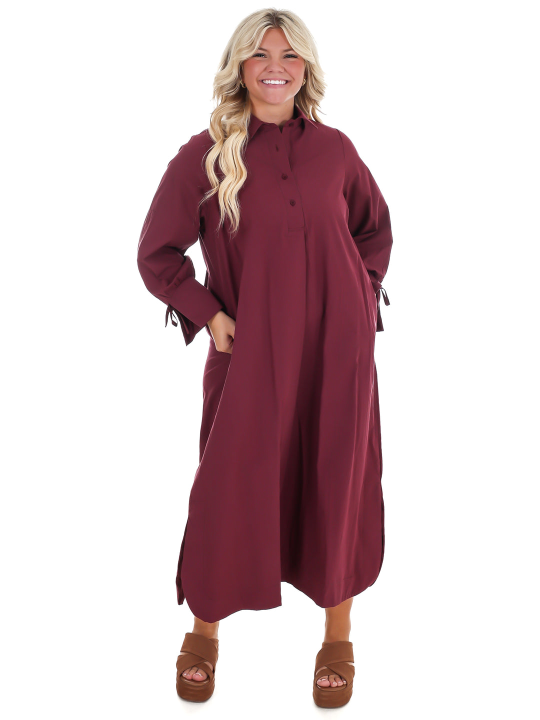 Watch Her Work Midi Dress