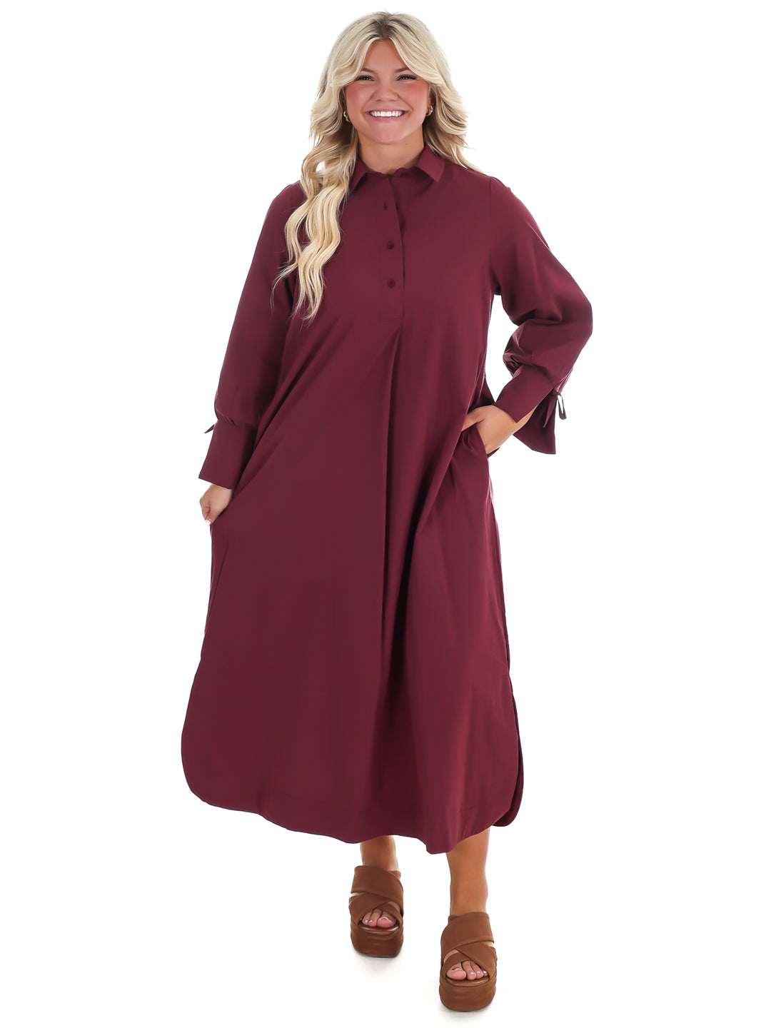 Watch Her Work Midi Dress