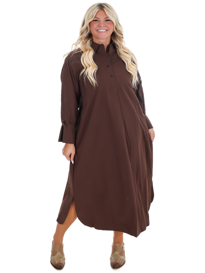 Watch Her Work Midi Dress