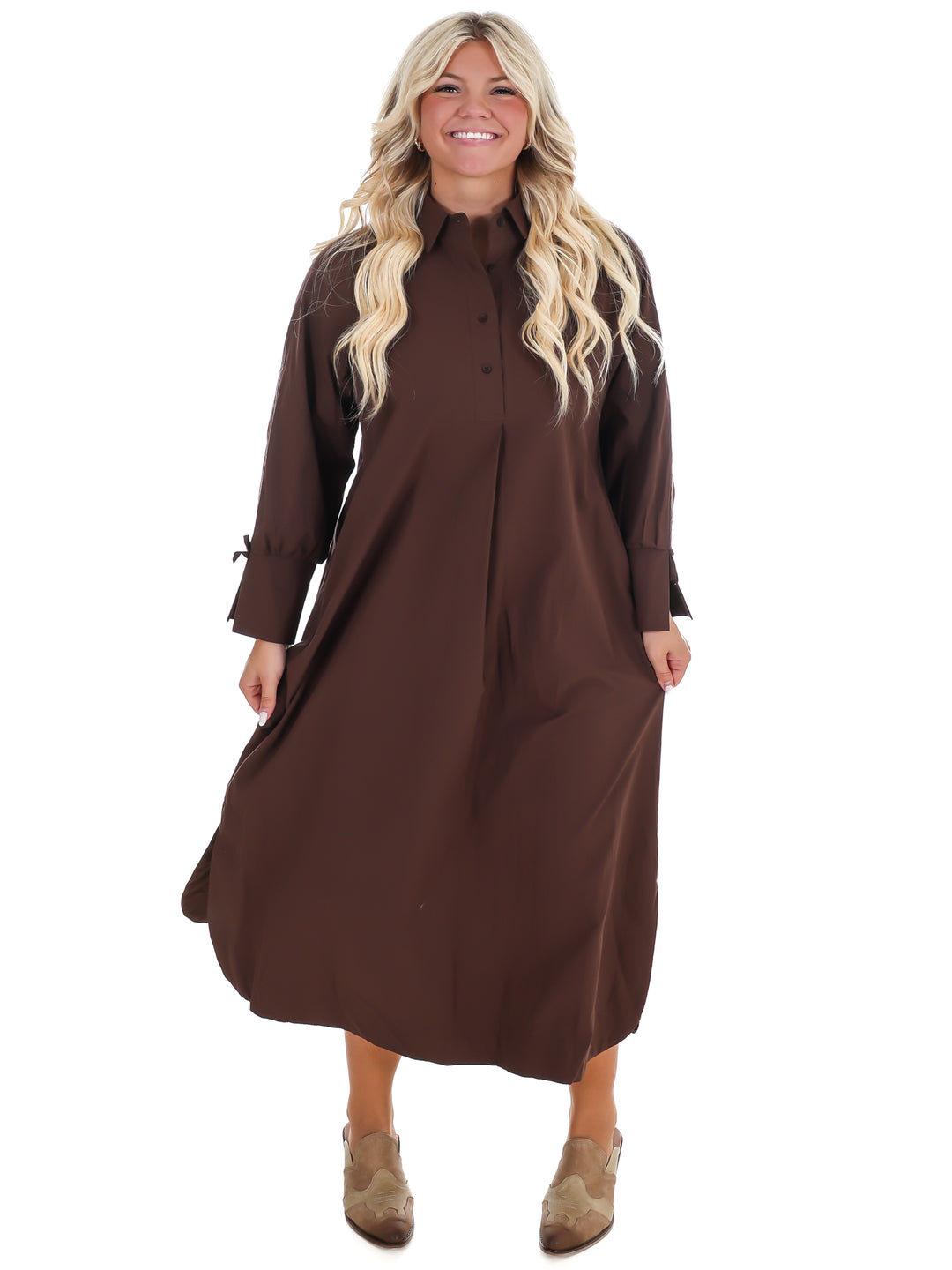 Watch Her Work Midi Dress