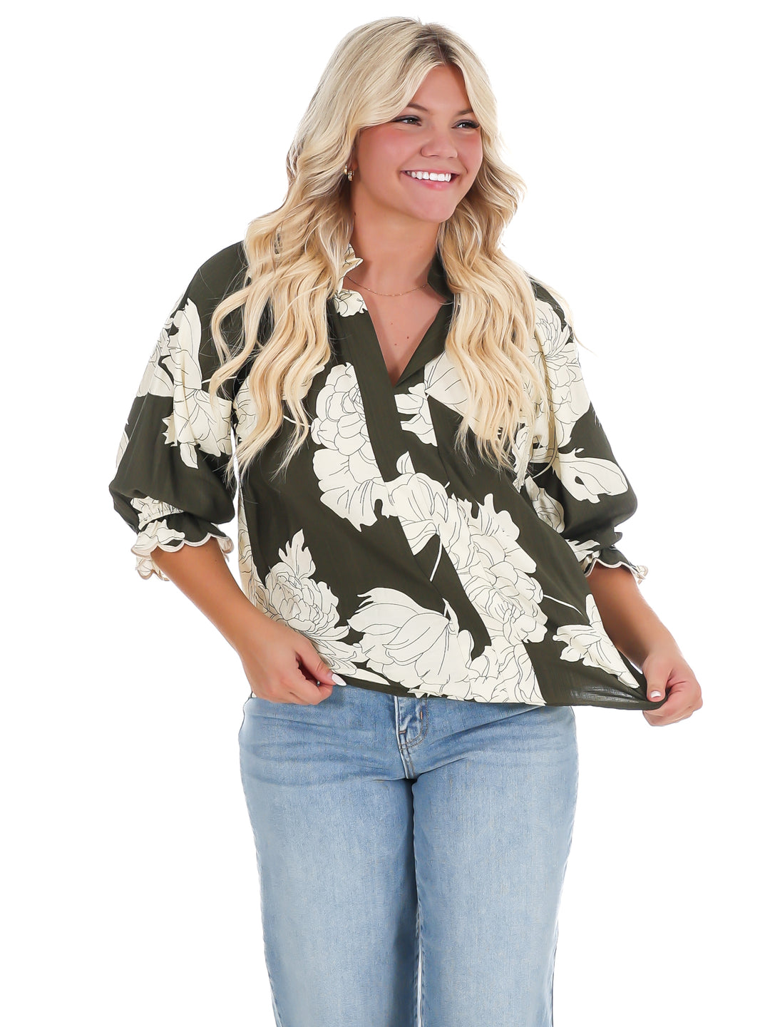 Meet Me Outside Print Top