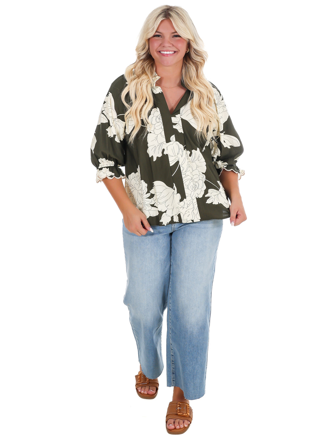Meet Me Outside Print Top