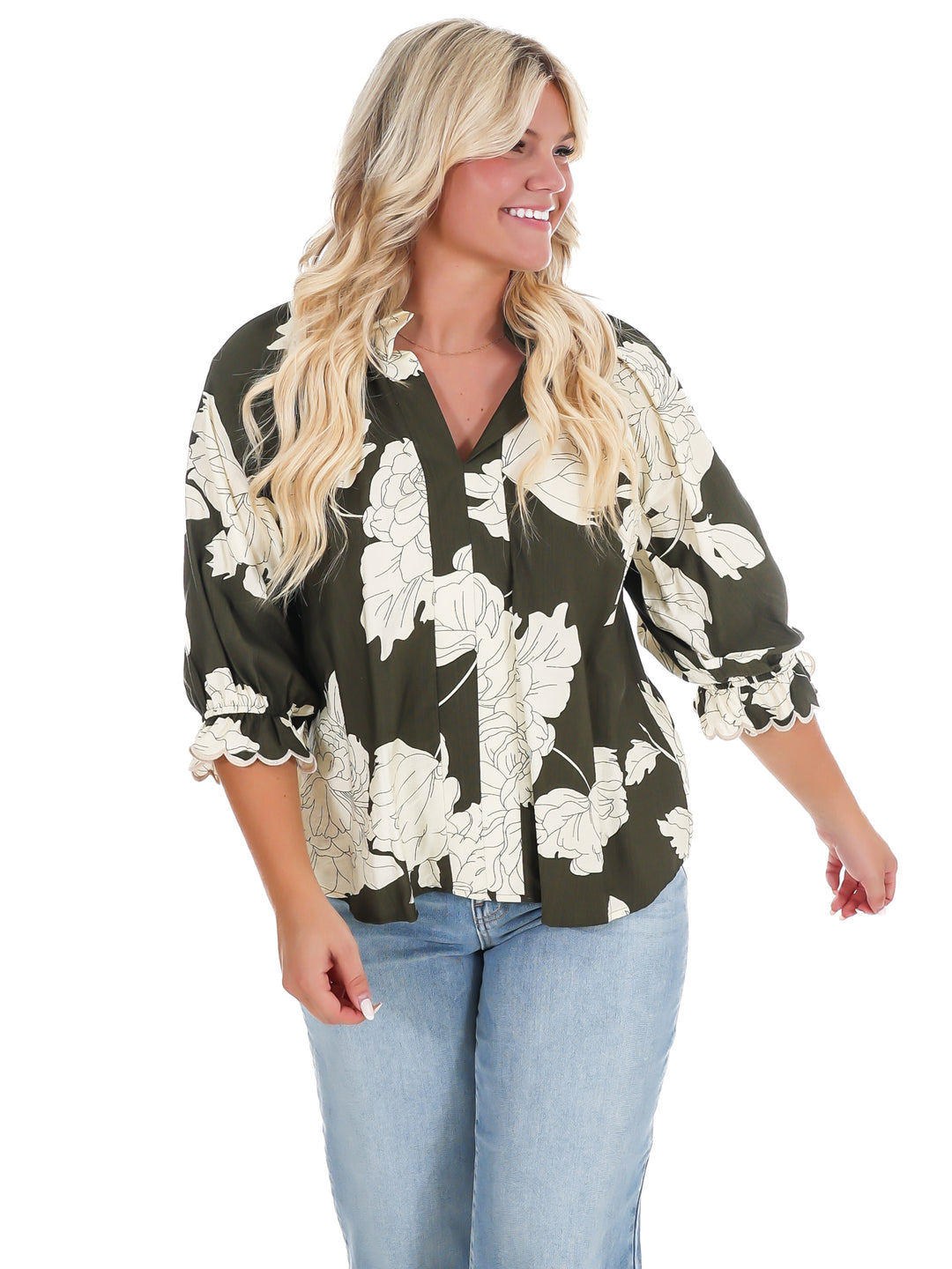 Meet Me Outside Print Top