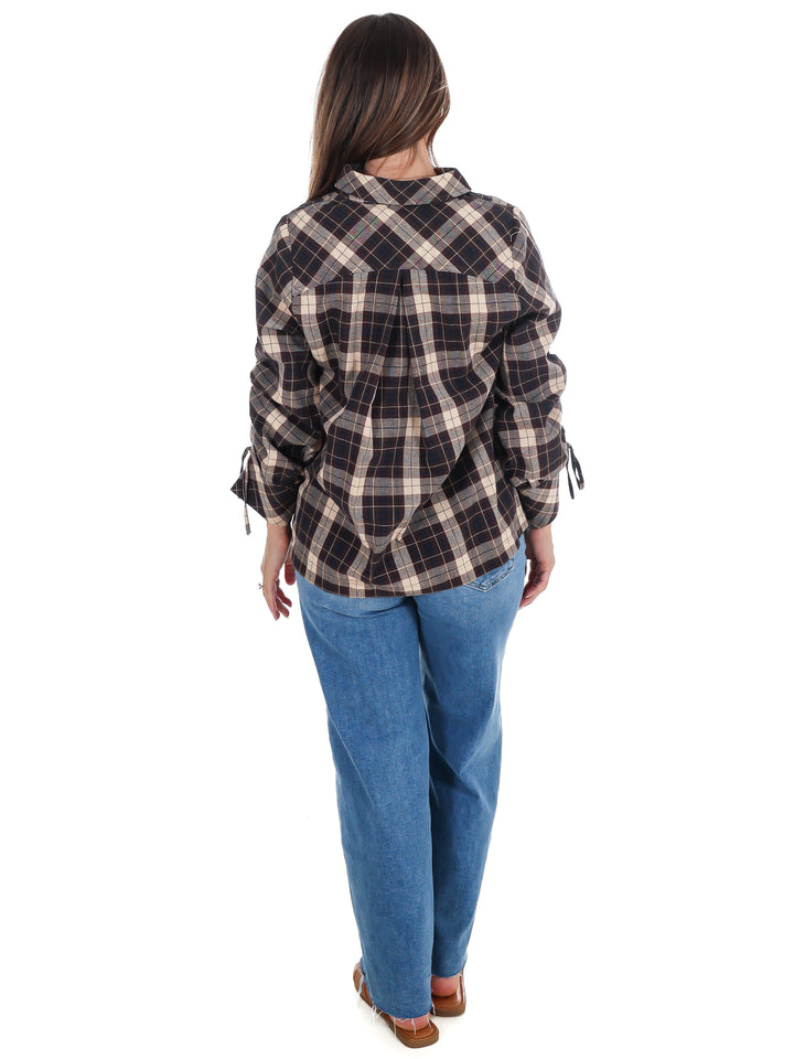 Apple Picking Plaid Top