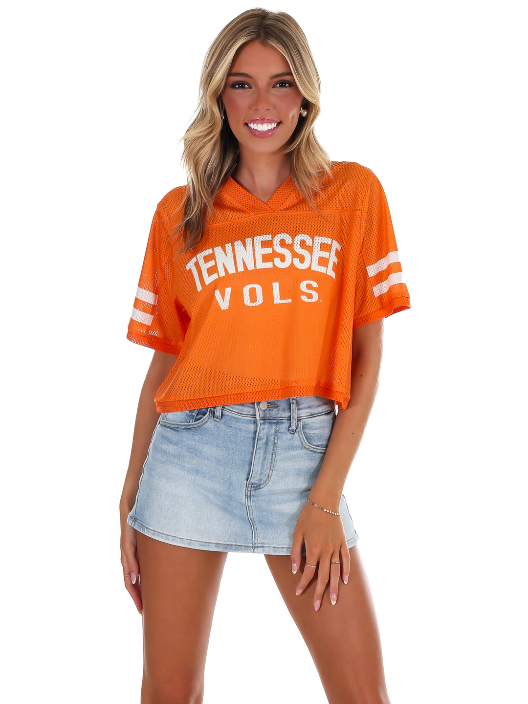 Tennessee Vols V-Neck Crop Jersey
