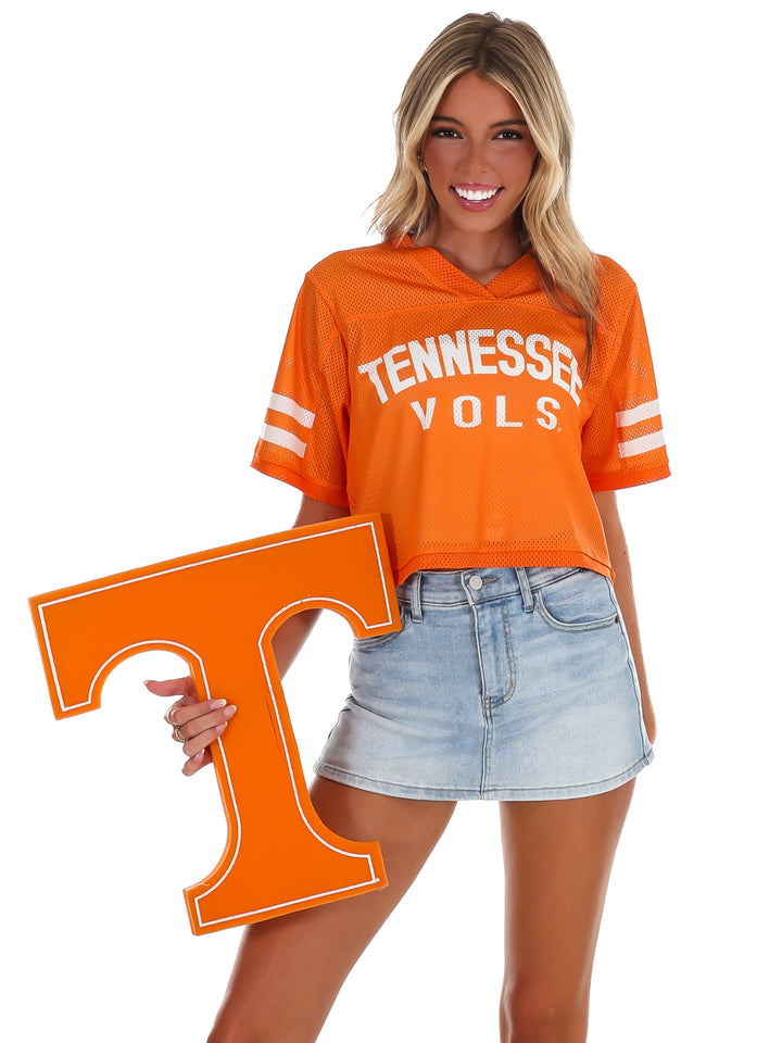 Tennessee Vols V-Neck Crop Jersey