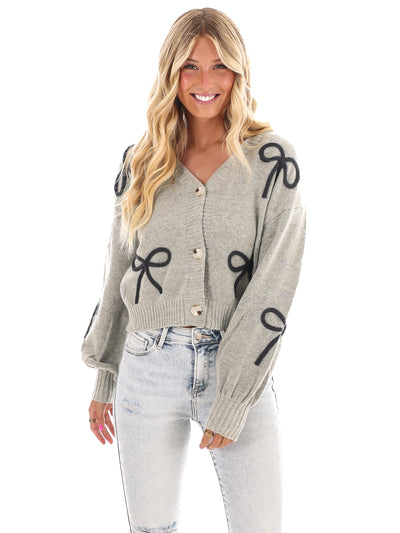 Graceful Ties Bow Cardigan