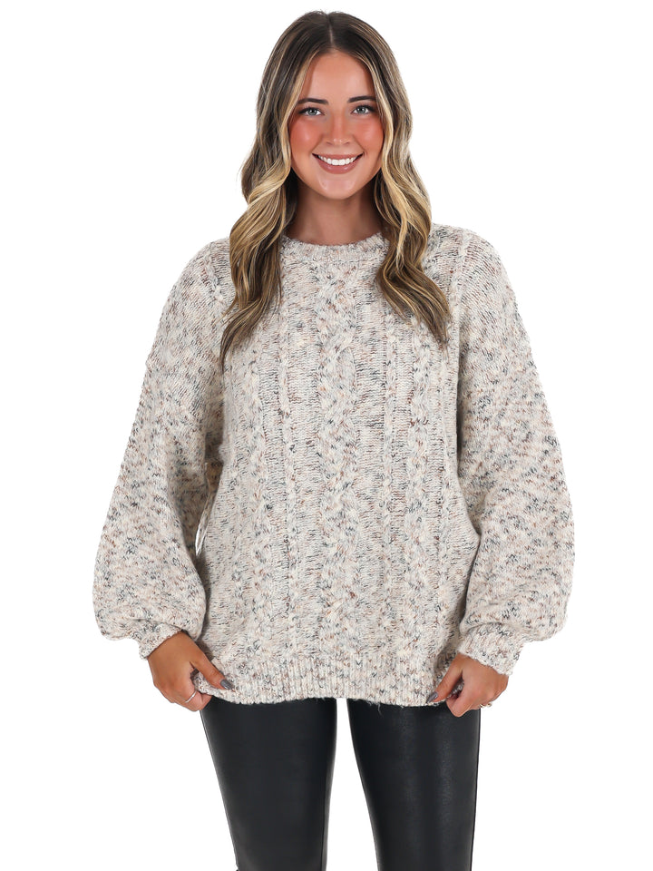Endless Charm Cable Knit Sweater