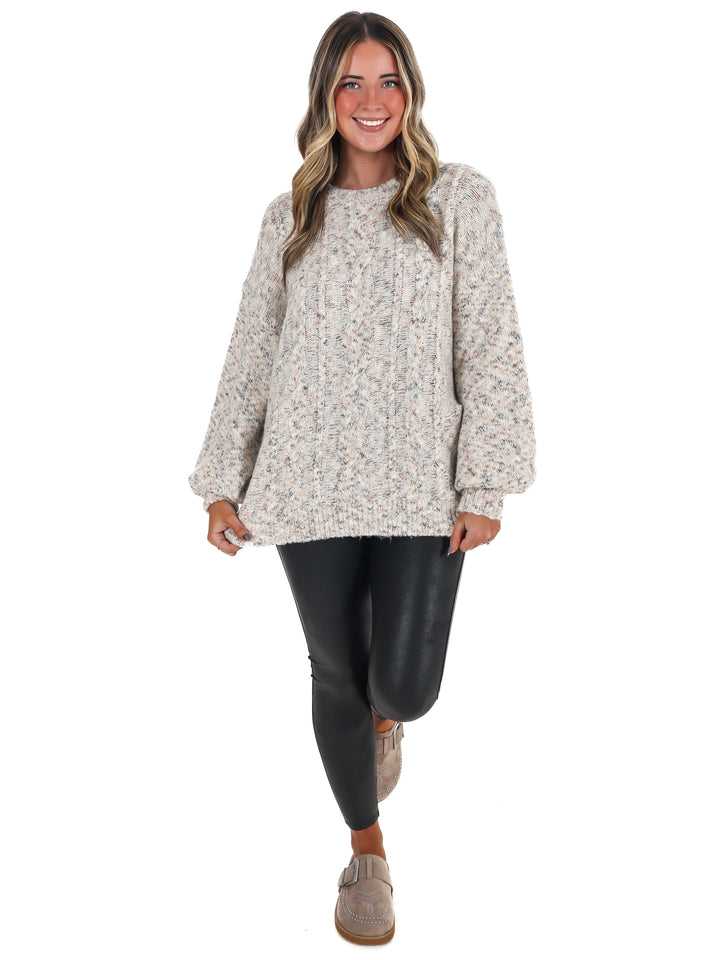 Endless Charm Cable Knit Sweater
