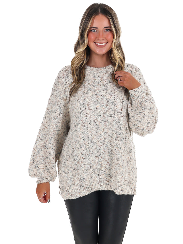 Endless Charm Cable Knit Sweater