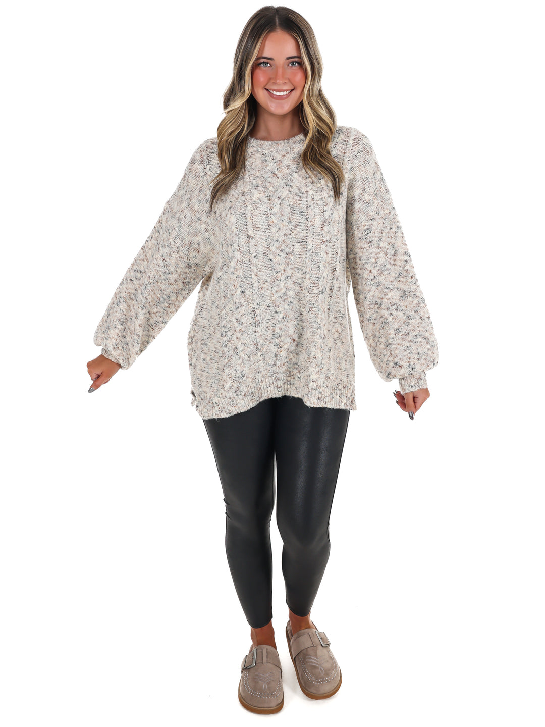 Endless Charm Cable Knit Sweater