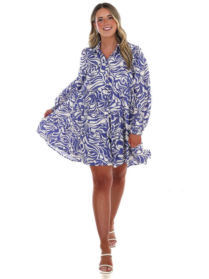 Moodboard Abstract Print Dress