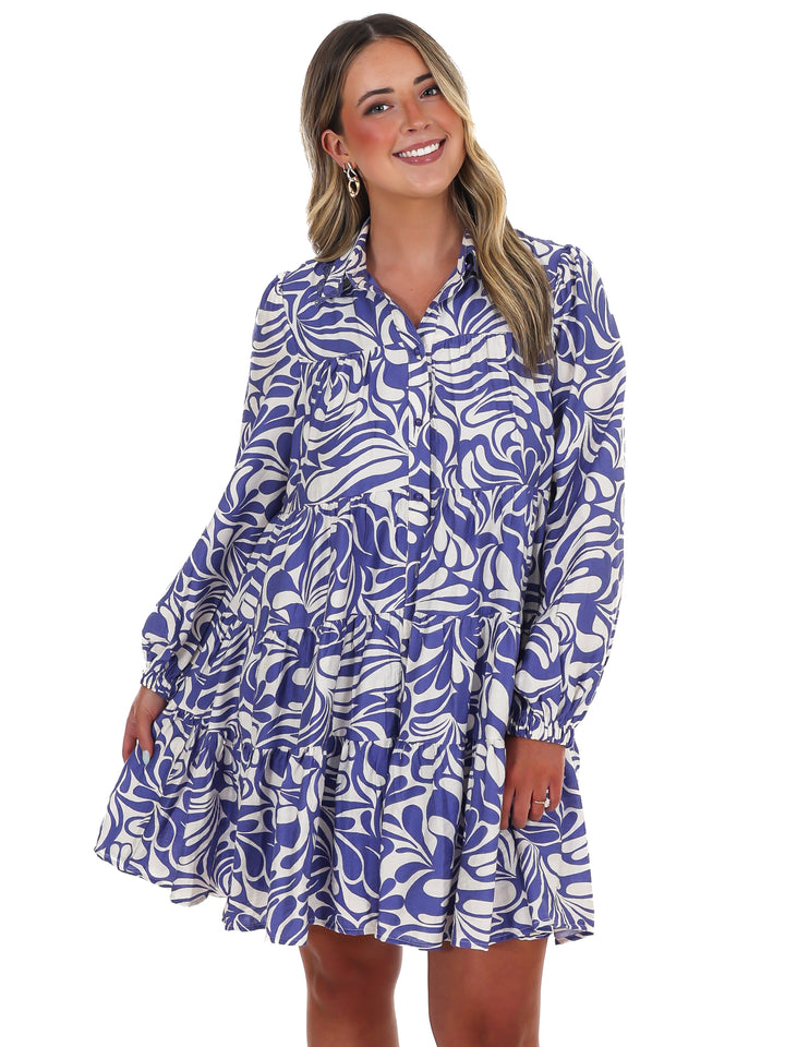 Moodboard Abstract Print Dress