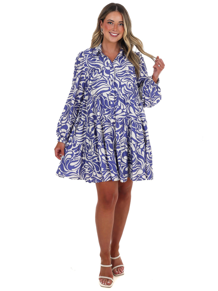 Moodboard Abstract Print Dress