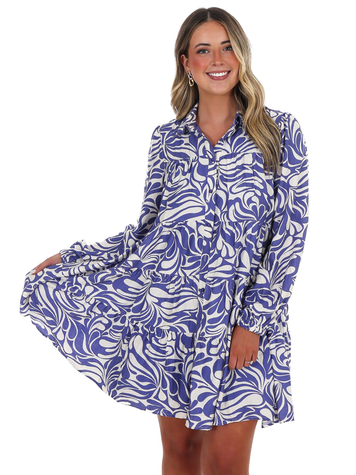 Moodboard Abstract Print Dress