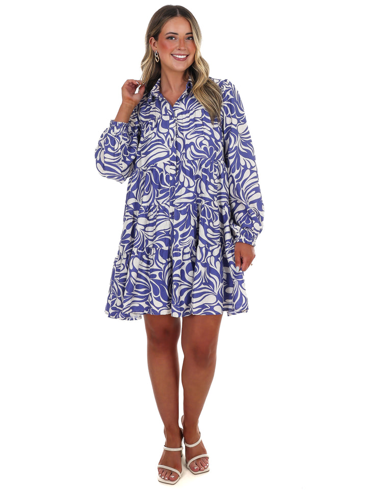 Moodboard Abstract Print Dress