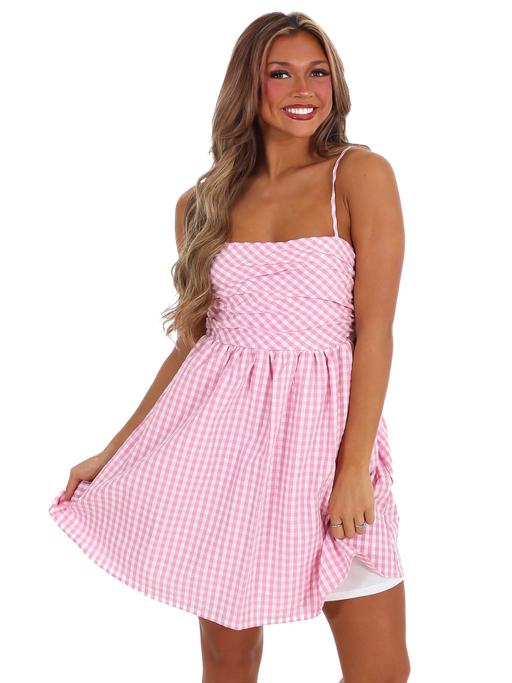 Spring Fever Gingham Mini Dress