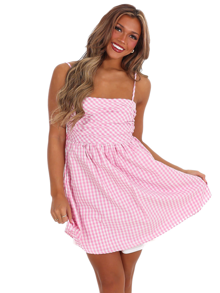 Spring Fever Gingham Mini Dress