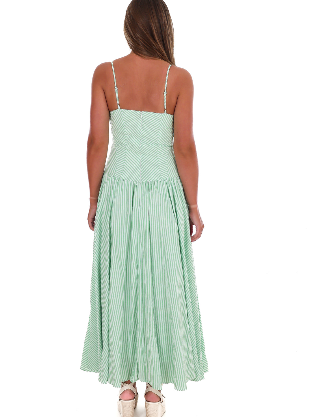Oceanview Striped Maxi Dress