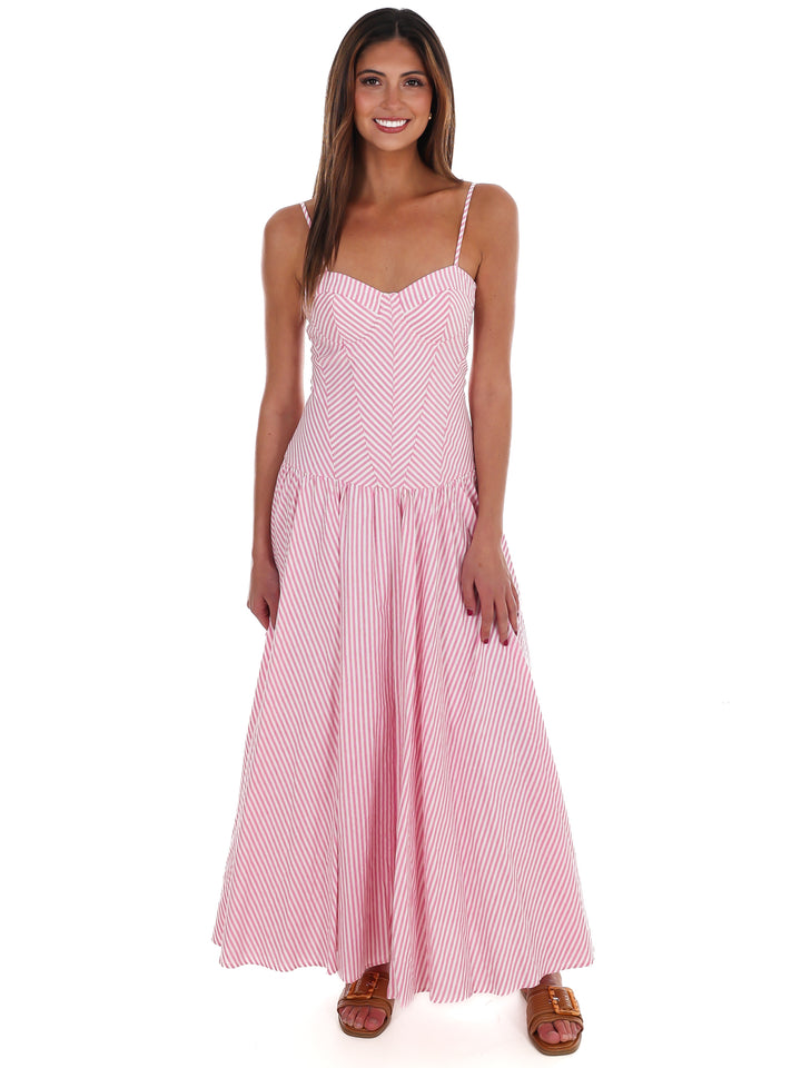 Oceanview Striped Maxi Dress