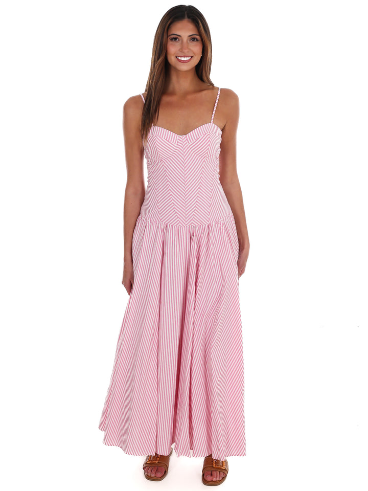Oceanview Striped Maxi Dress