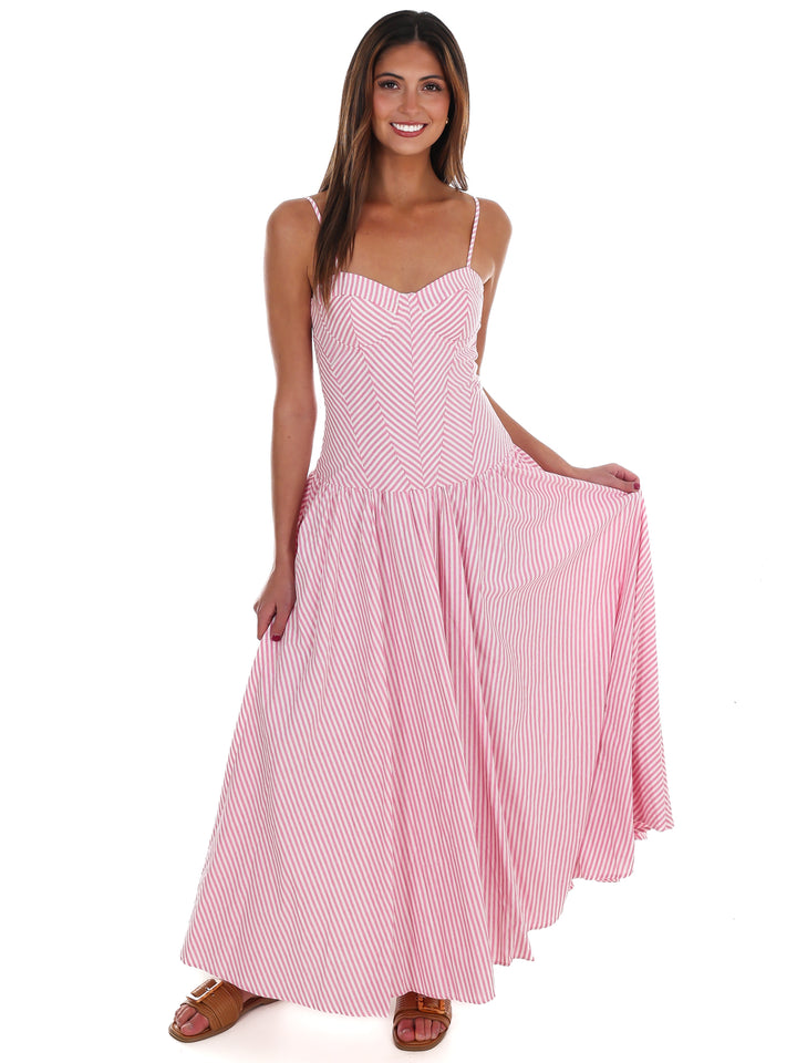 Oceanview Striped Maxi Dress