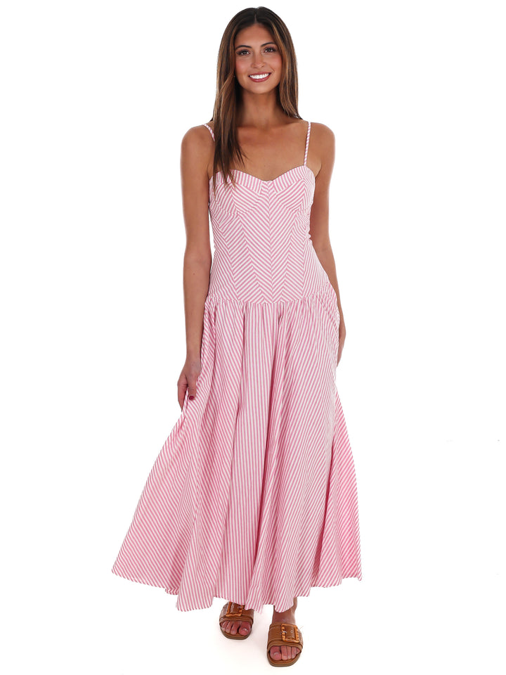 Oceanview Striped Maxi Dress