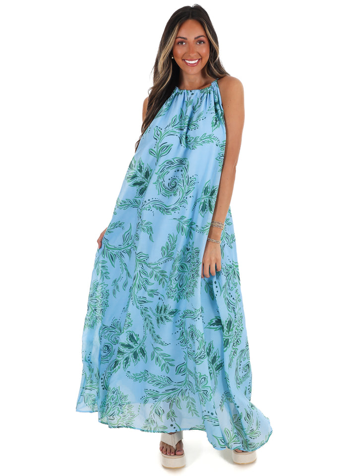 Island Tide Floral Maxi Dress