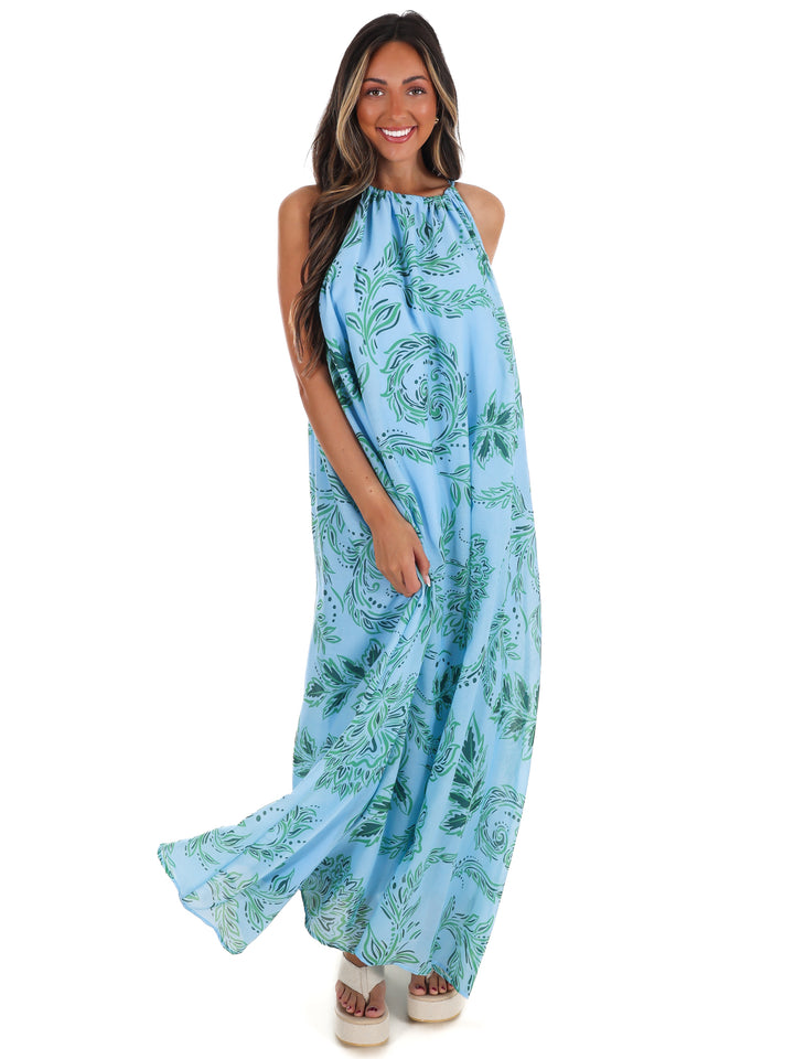 Island Tide Floral Maxi Dress