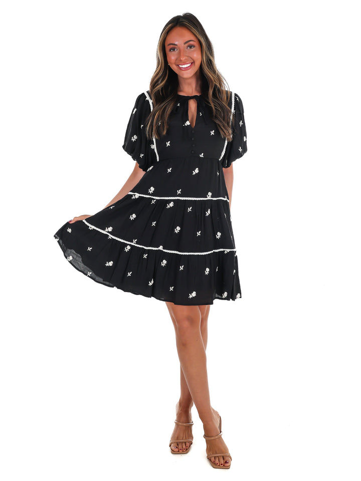 Love Without End Floral Embroidered Dress