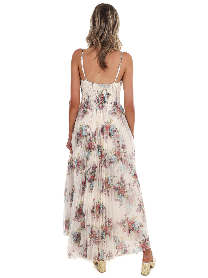 Forever in Bloom Floral Tulle Maxi Dress