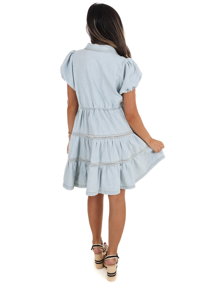 Sweet Caroline Denim Mini Dress