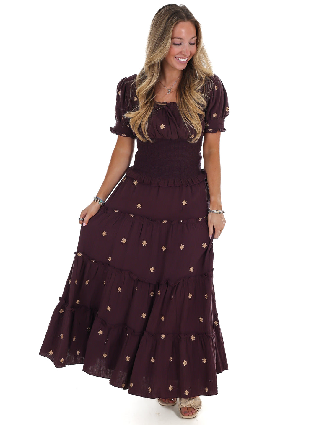 Ever So Sweet Embroidered Skirt Set