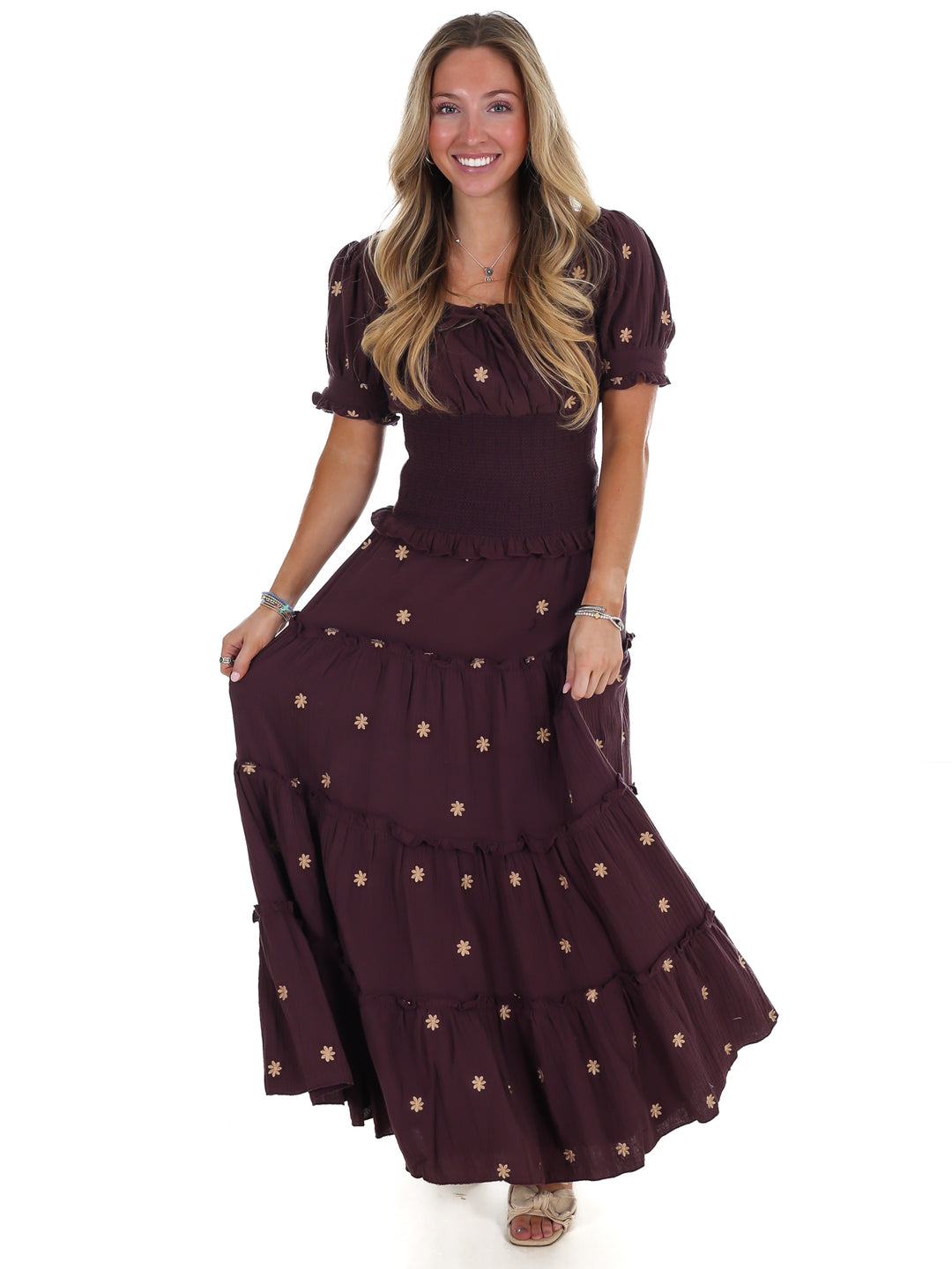 Ever So Sweet Embroidered Skirt Set