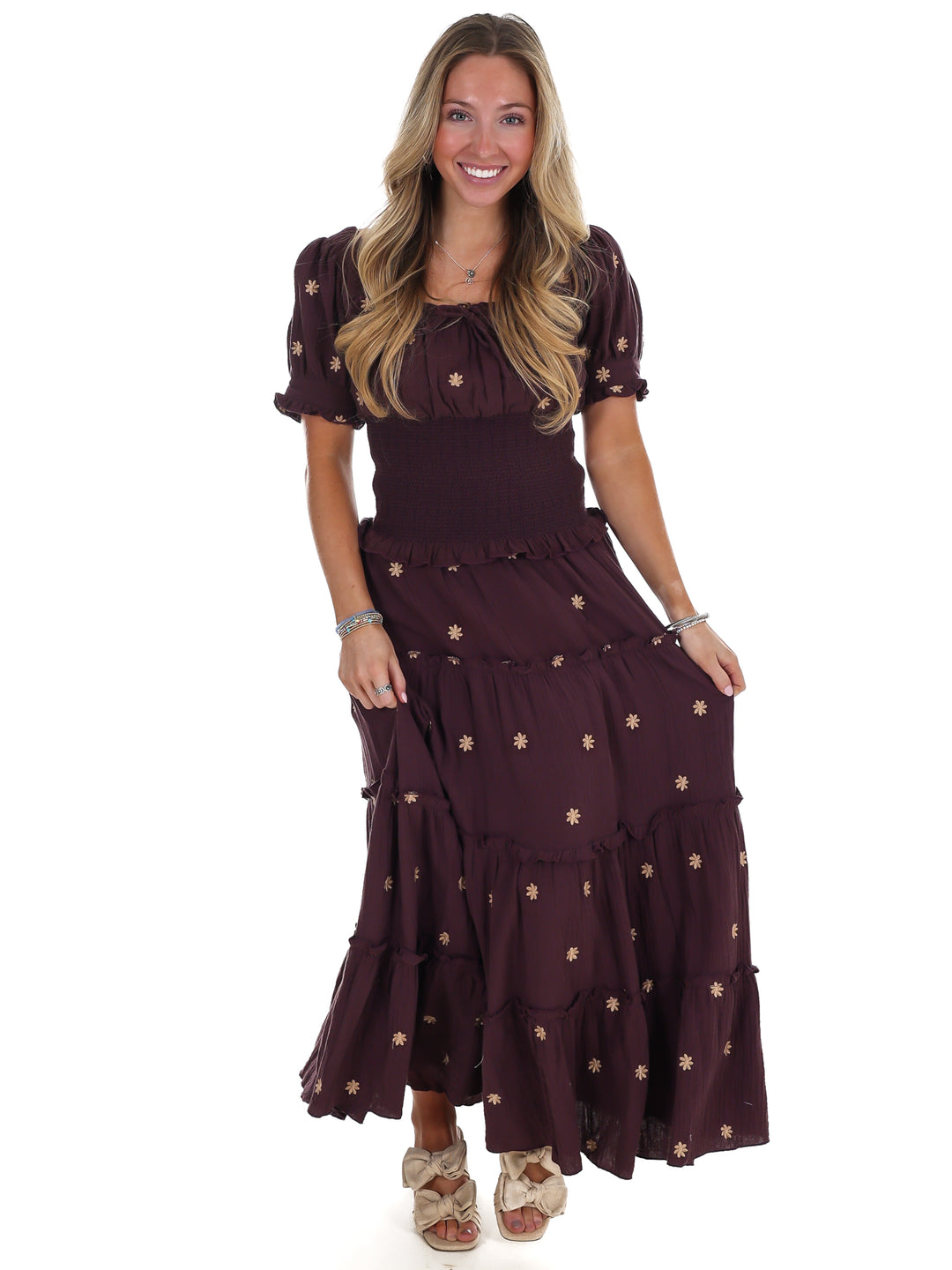 Ever So Sweet Embroidered Skirt Set