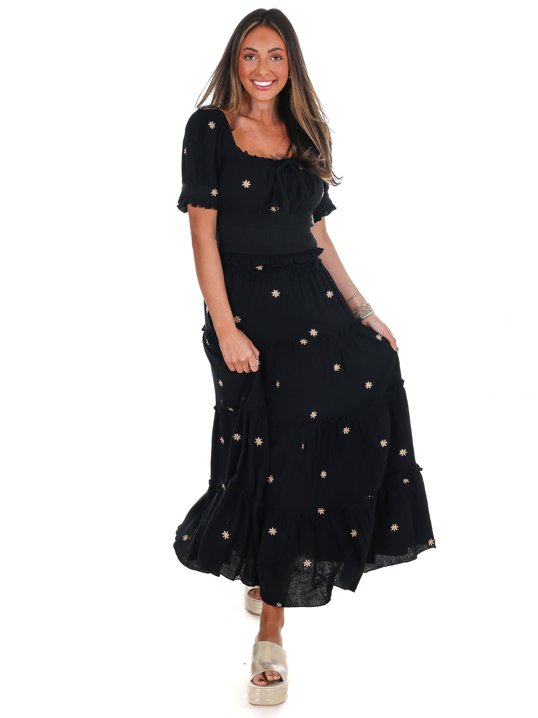 Ever So Sweet Embroidered Skirt Set