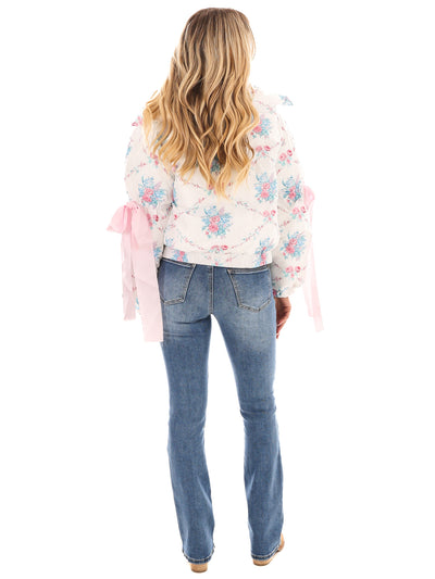 Floral Fusion Puffer Jacket